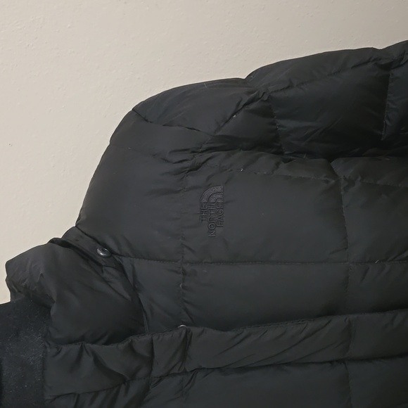 Womens The North Face Black Goose Down Puffer Coat Sz Large - Picture 3 of 8
